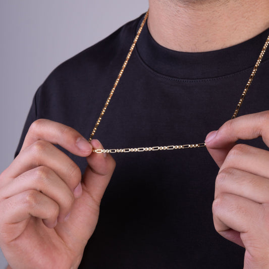 CADENA CUBOS — 3MM — HOMBRE