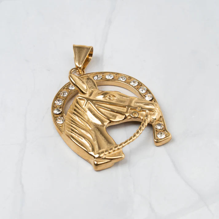 DIJE — CABALLO CON PIEDRAS
