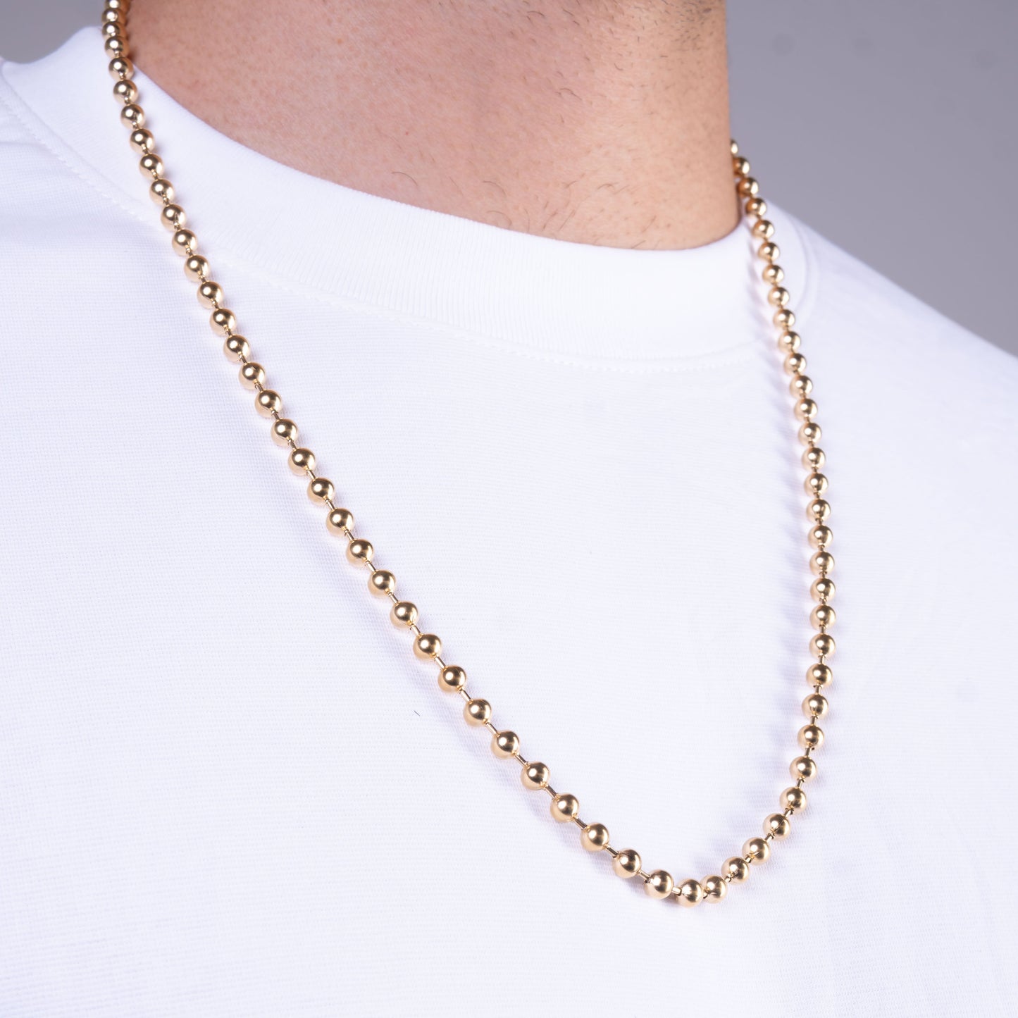 CADENA MILITAR — 5MM — HOMBRE