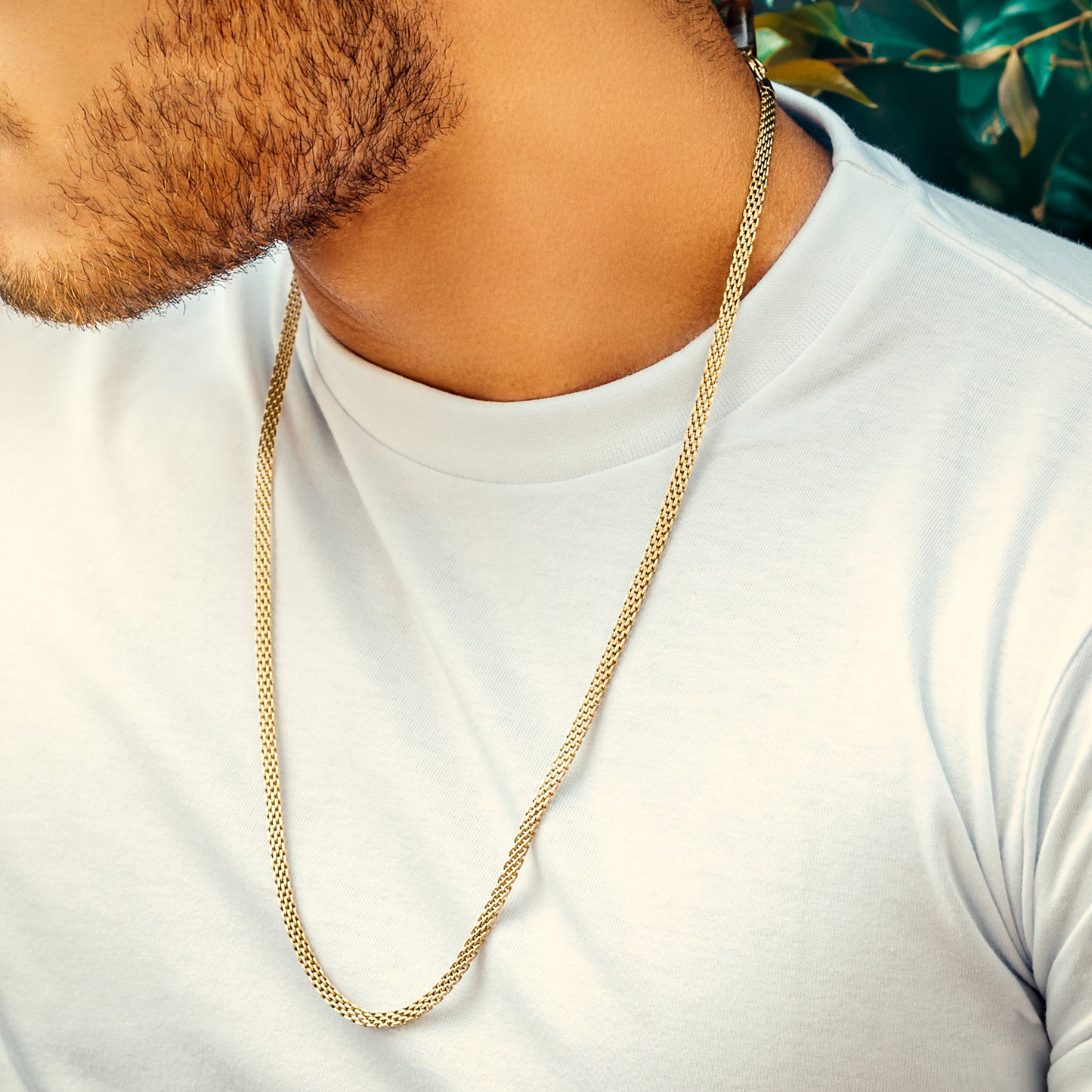 COMBO LUJO EXCLUSIVO: CADENA CHINESCA ORO LAMINADO 18K DE 4MM + PULSERA DE 4MM + GRATIS CAJA DE LUJO DE REGALO + ENVÍO GRATIS