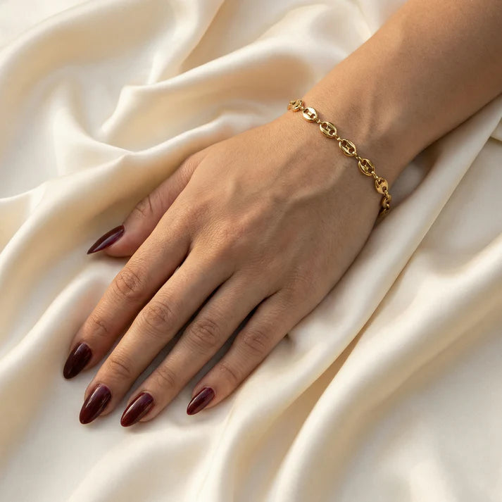 PULSERA GRANO DE CAFÉ — 5.5MM — MUJER