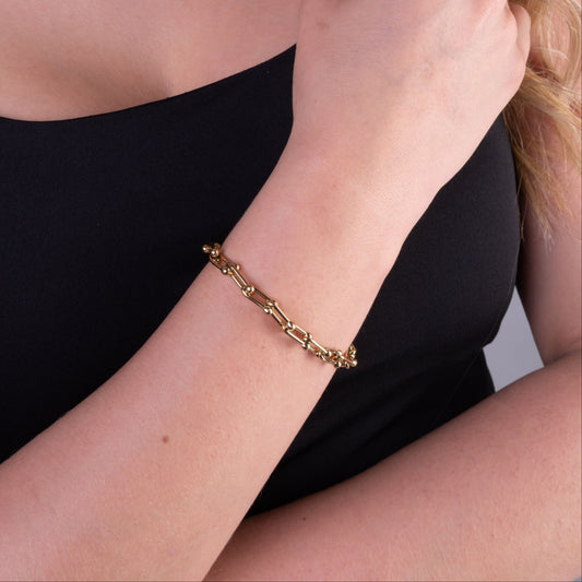 PULSERA ANCLA — 5MM — MUJER