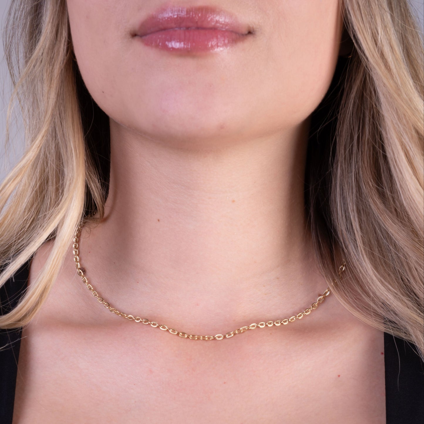 CADENA OVALO — MUJER  — 3MM