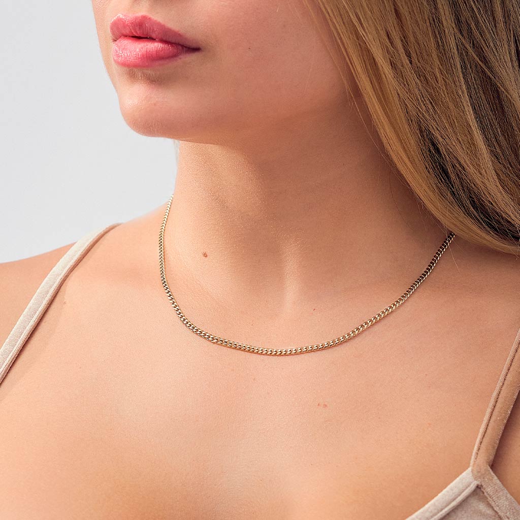CADENA CUBANA — MUJER  — 3MM