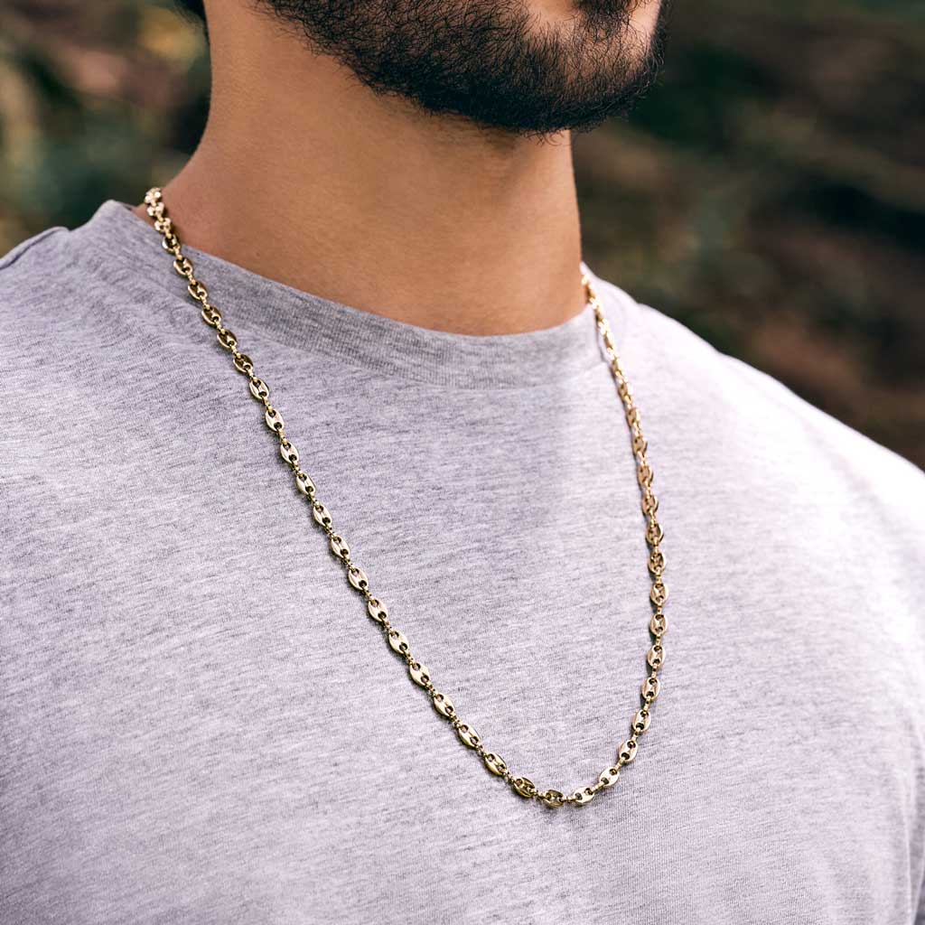 CADENA GRANO DE CAFÉ (SENCILLA) - 5.5MM