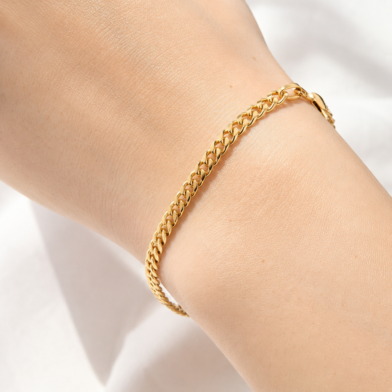 PULSERA CUBANA — 3MM — MUJER