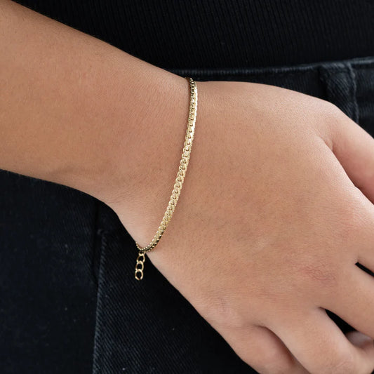 PULSERA GRABADA — MUJER — 3MM