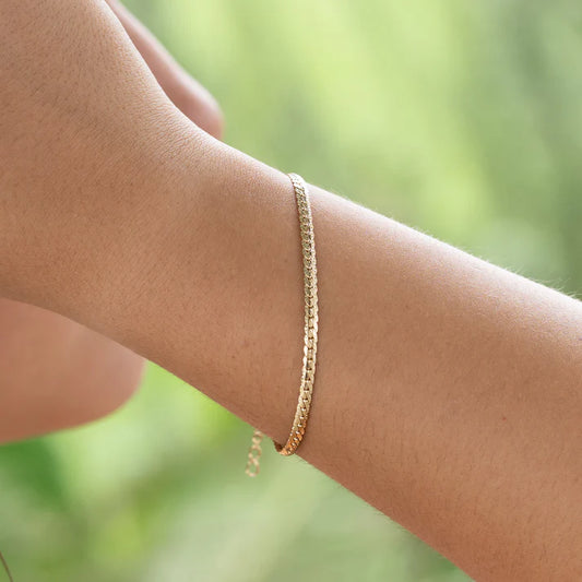 PULSERA GRABADA — MUJER — 3MM