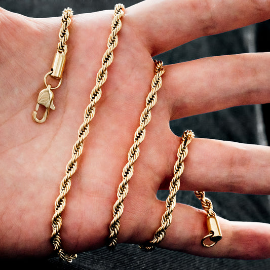 CADENA TRENZADA LAZO - 4MM