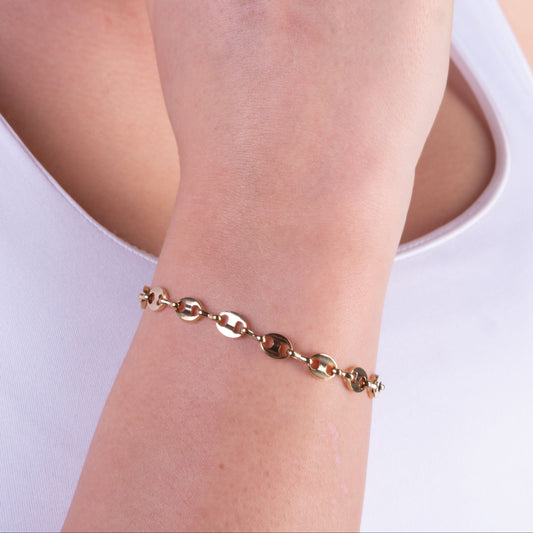 PULSERA GRANO DE CAFÉ — MUJER — 5.5MM