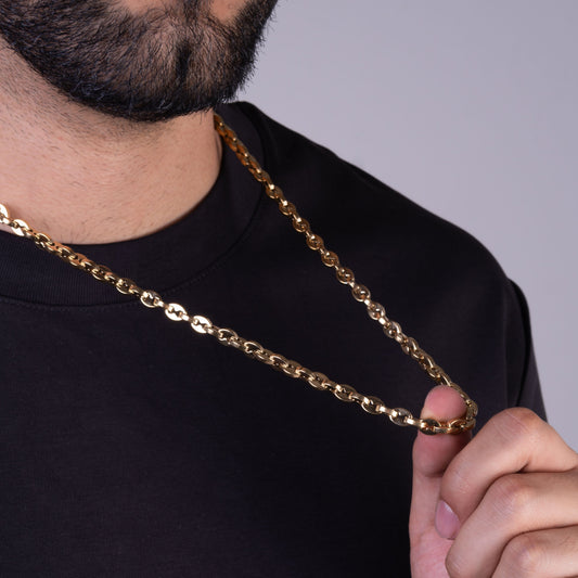 CADENA GRANO DE CAFÉ (DOBLE PREMIUM) — 6MM — HOMBRE