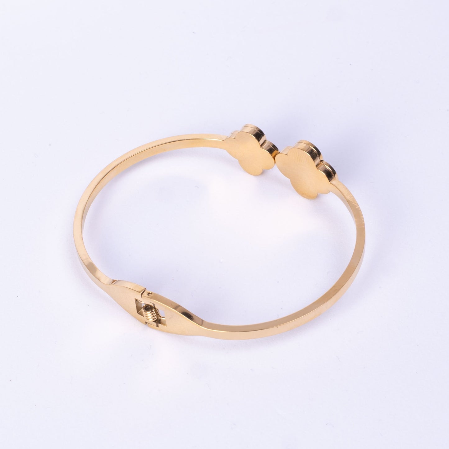 PULSERA BRAZALETE TREBOL — 3MM — MUJER