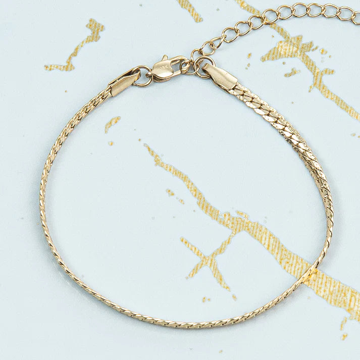 PULSERA GRABADA — 3MM — MUJER