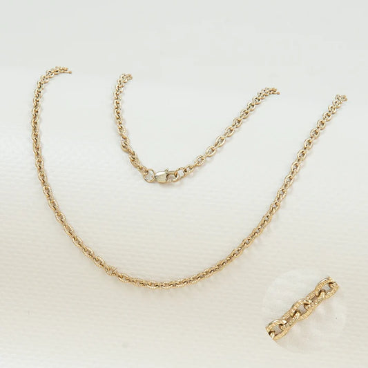 CADENA OVALO — MUJER  — 3MM