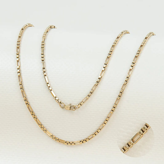 CADENA CUBOS — MUJER  — 3MM