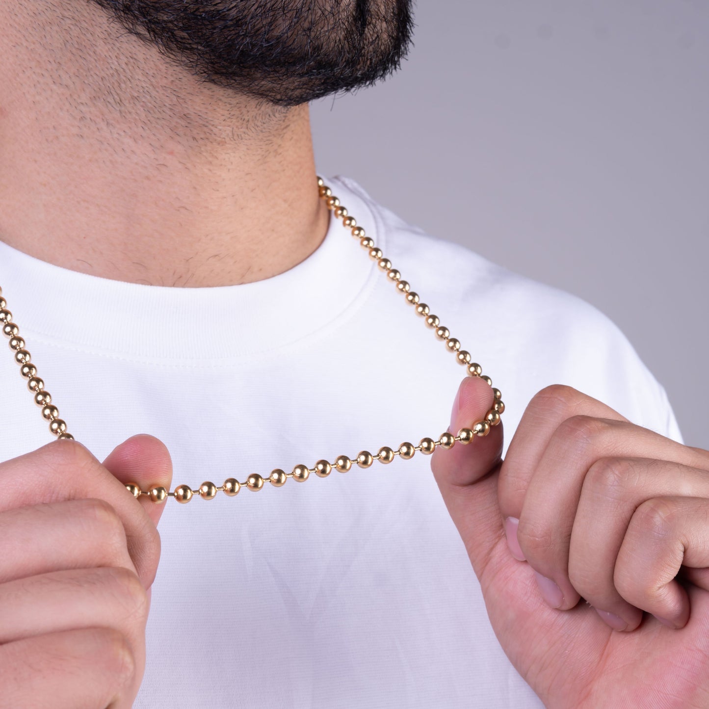 CADENA MILITAR — 5MM — HOMBRE