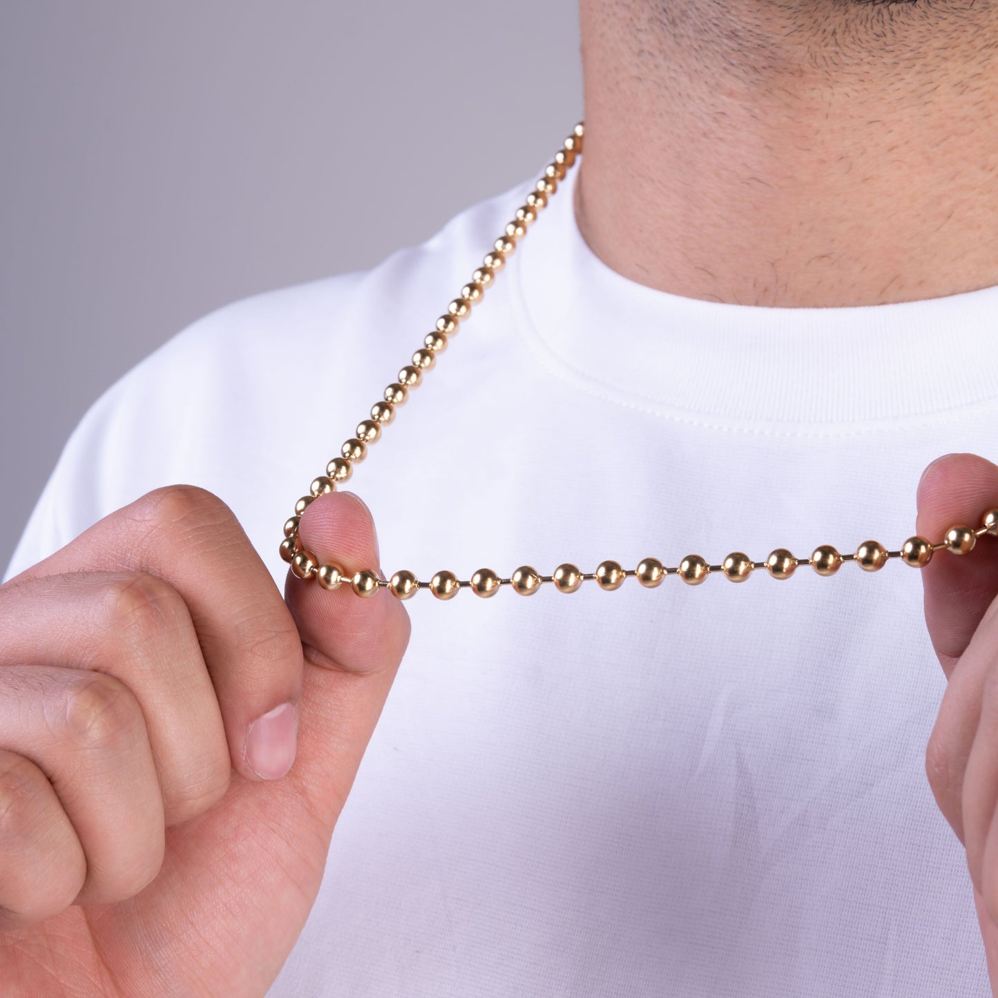 CADENA MILITAR — 5MM — HOMBRE
