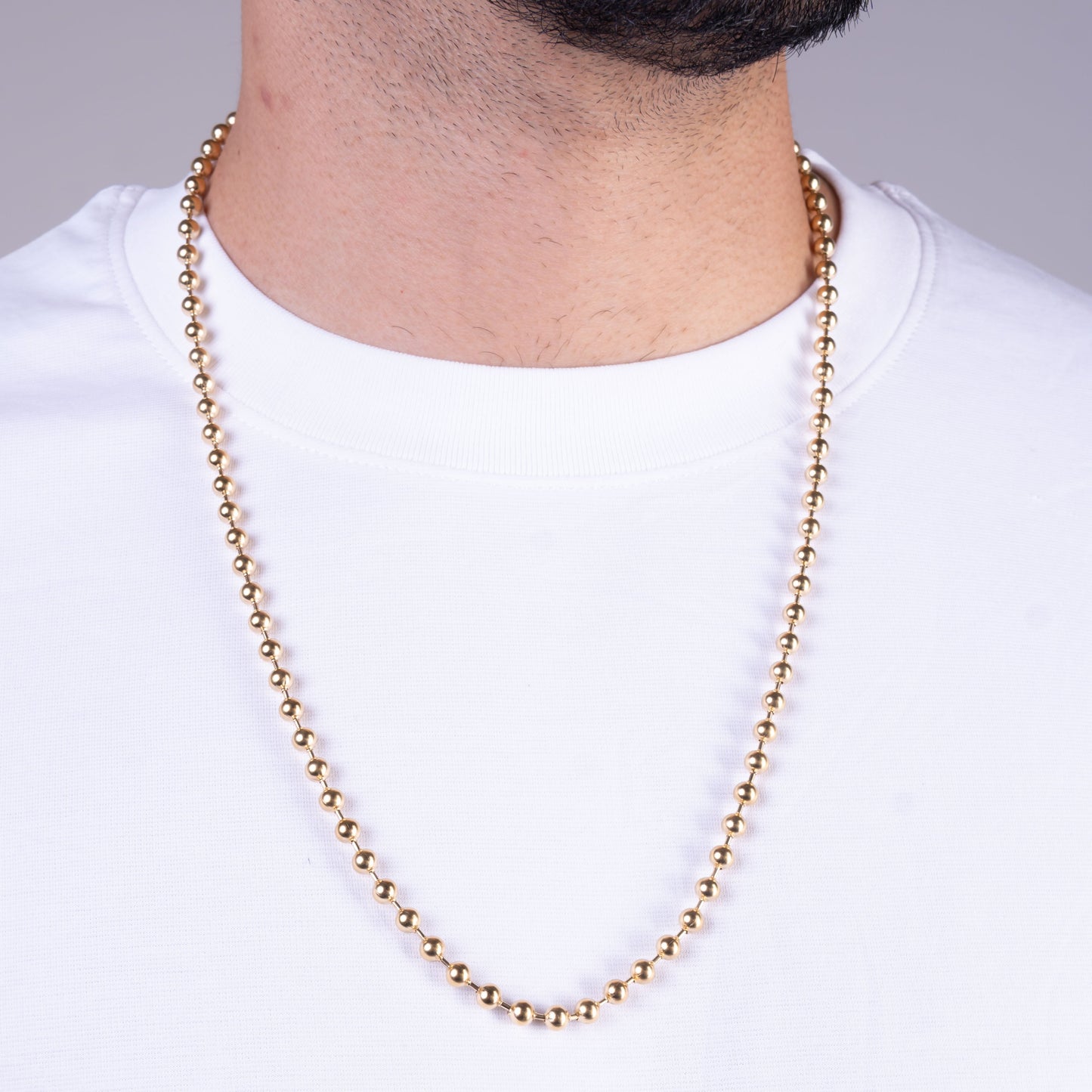 CADENA MILITAR — 5MM — HOMBRE