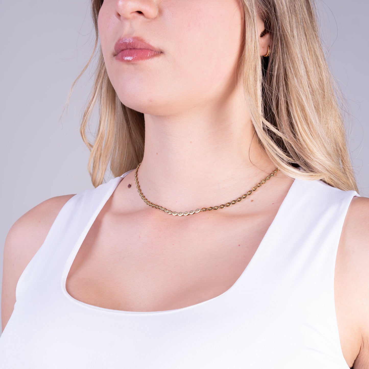 CADENA OJOS — MUJER  — 3.5MM