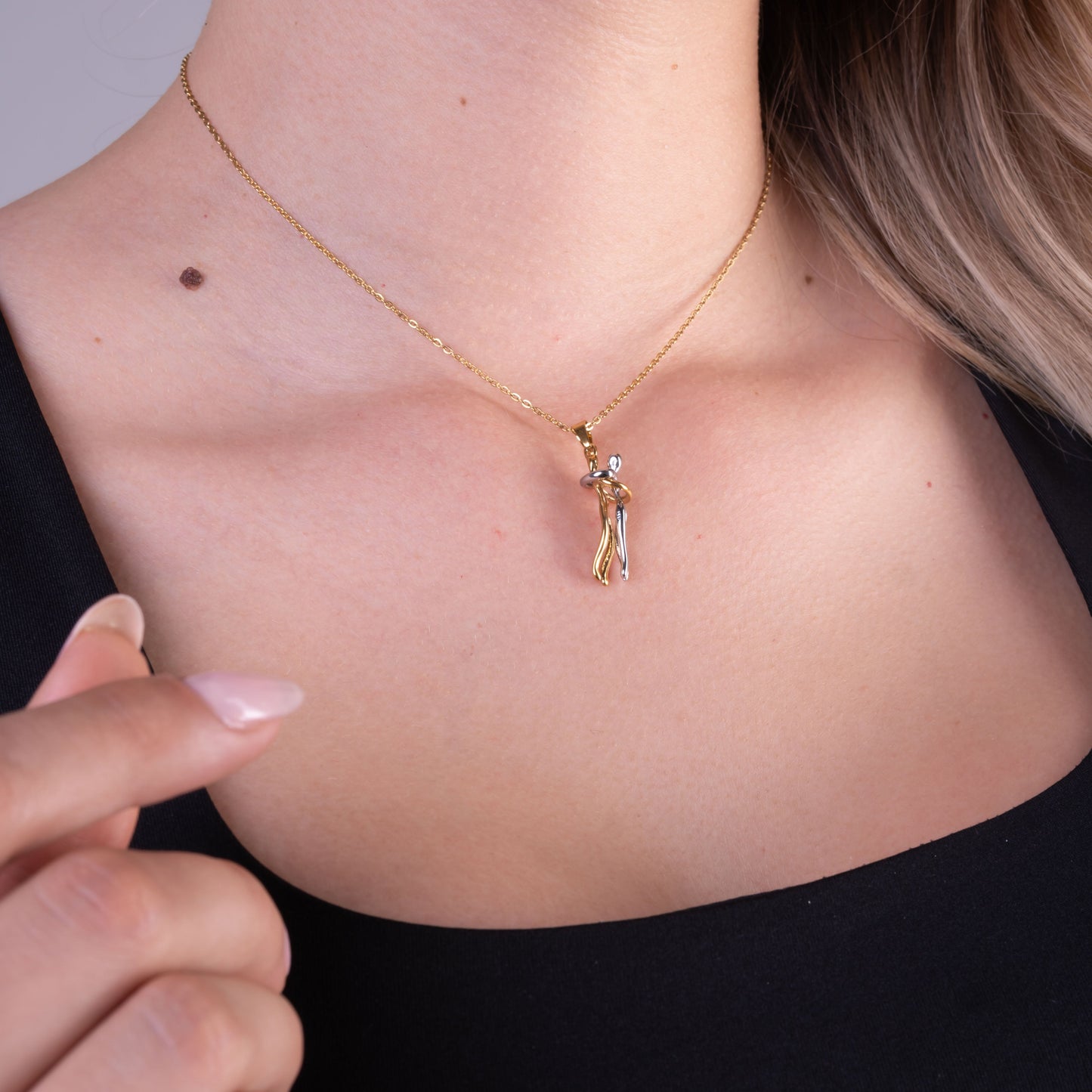 CADENA PAREJA — MUJER  — 2MM