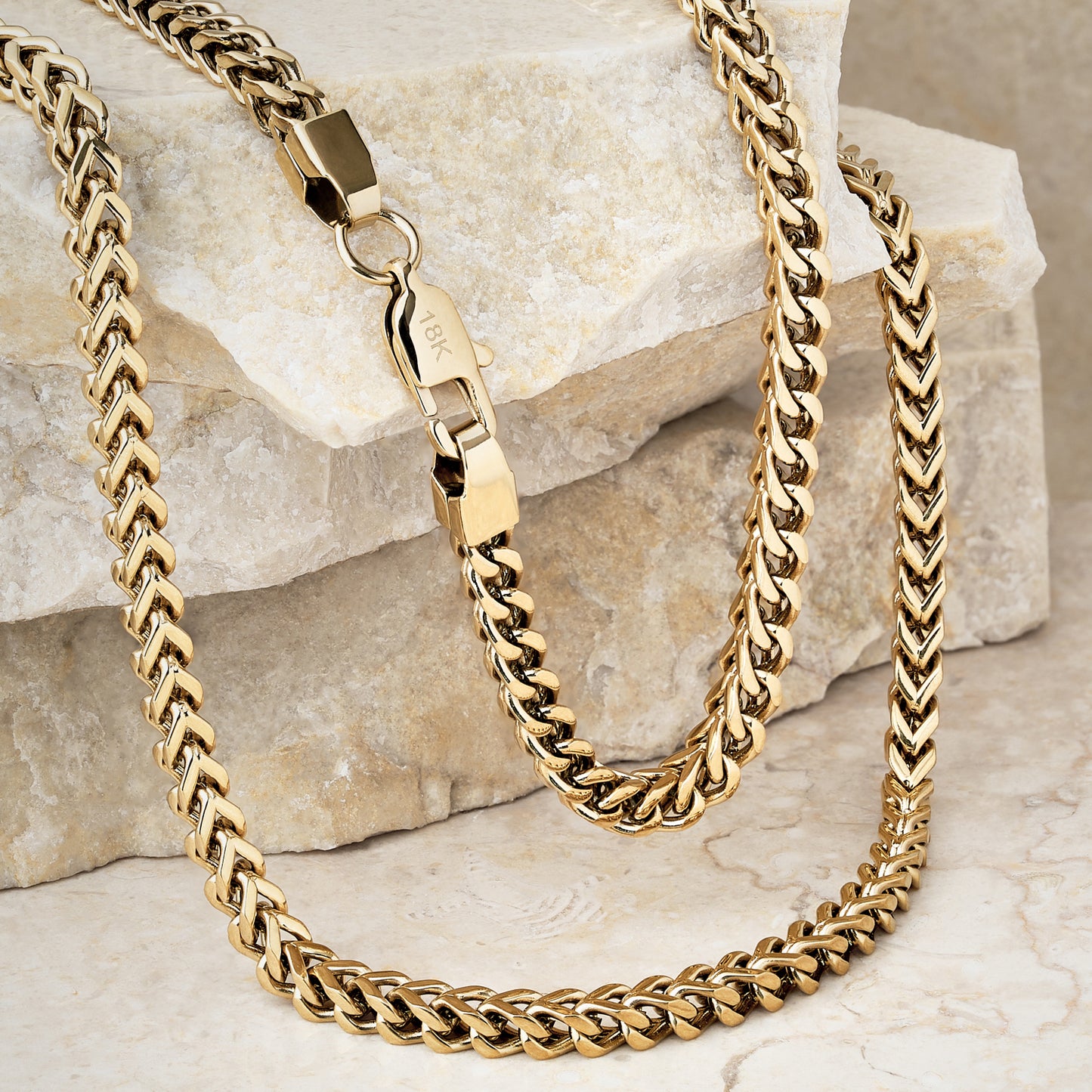 CADENA FRANCO VANGAL ORO LA. 18K + CAJA DE LUJO GRATIS + 30% OFF + ENVÍO GRATIS + GARANTÍA VITALICIA