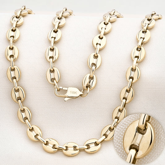 CADENA GRANO DE CAFÉ (SENCILLA) - 5.5MM