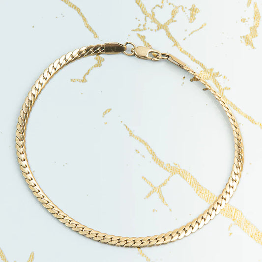 TOBILLERA SERPIENTE — (UNISEX) — 4MM