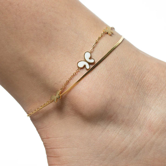 TOBILLERA MARIPOSAS — 3MM — MUJER