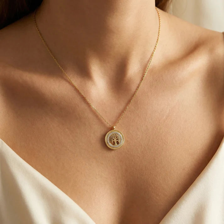 CADENA ARBOL DE VIDA — MUJER  — 2MM