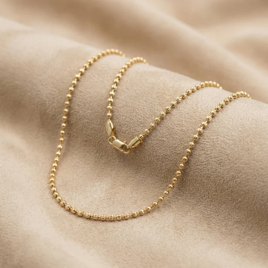 CADENA MILITAR DIAMANTADA — MUJER  — 3MM